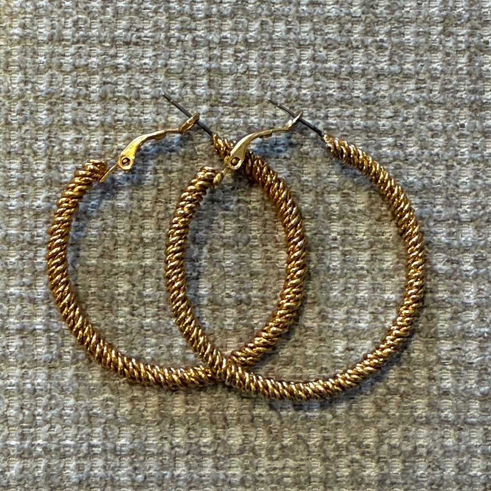 Vintage Gold Hoops